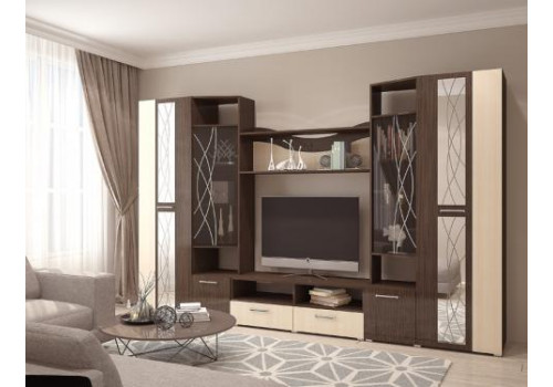 Гостиная Гамма без зеркал (венге дуб)