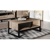   Гостиная Стокгольм Стол журнальный Дуб гранж песочный/Железный камень