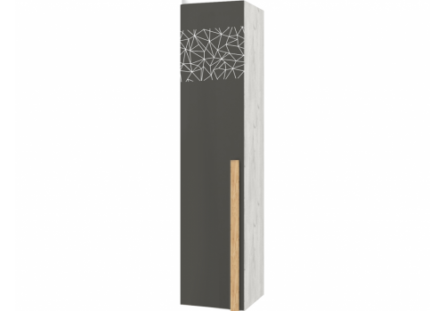 Пенал 440 мм Кент-1 секция №22, фасад с рисунком ЛЕВЫЙ