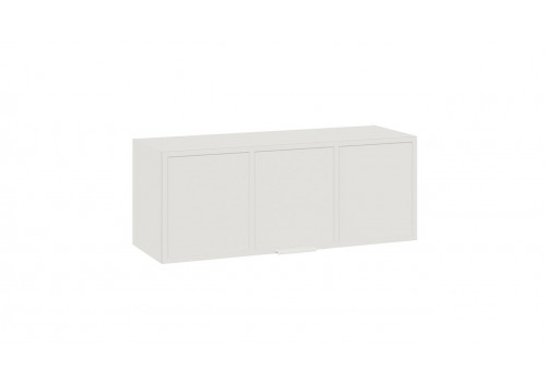 Шкаф настенный "Стелла" (белый холст/белый жемчуг)