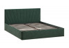 Кровать с ПМ «Эвори» Тип 1 (с подъемным механизмом) с заглушиной Велюр Confetti Deep forest
