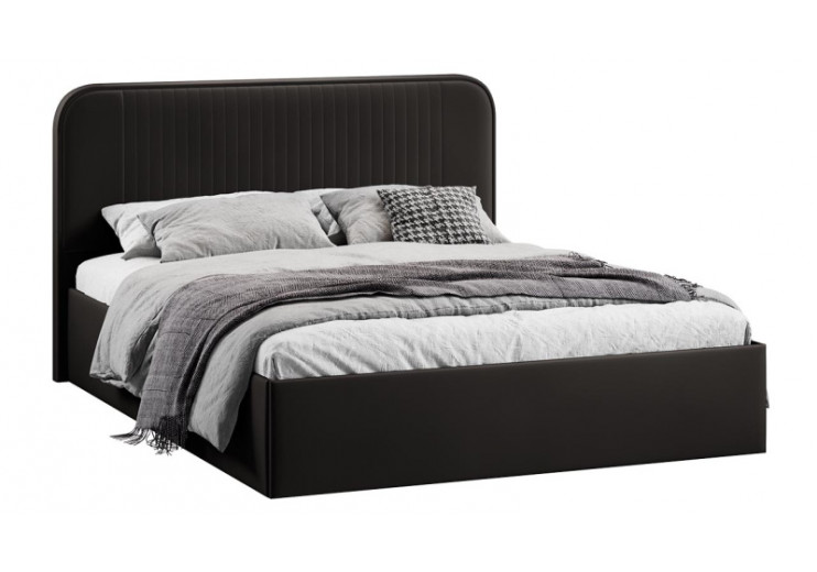 Кровать с ПМ «Тиффани» Тип 1 с заглушиной Велюр Confetti Stone