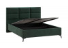 Кровать с ПМ «Делана» (с подъемным механизмом) Велюр Confetti Deep forest