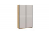 Шкаф-купе с 2 глухими дверями «Оскар Хилтон» Ручка черная, Дуб Крафт золотой, Кашемир, Кашемир сатин