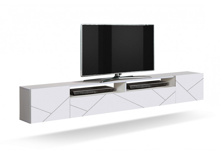 Тумба Прага (фасад ПВХ с фрезеровкой) New (белый/ПВХ софт белый 0,3мм)